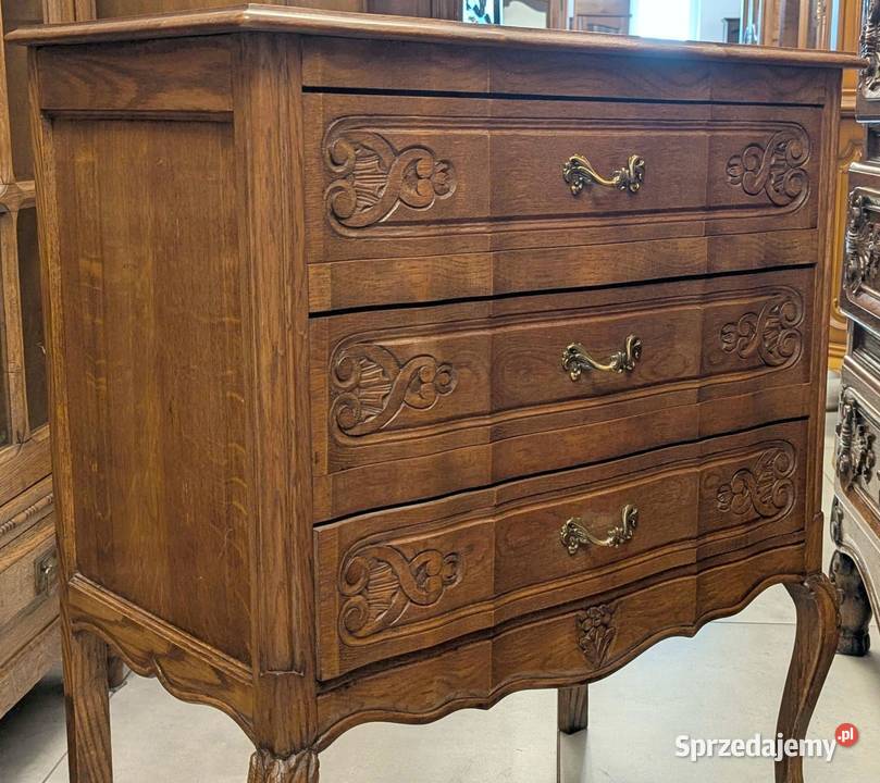 ładna dębowa komoda ludwikowskasklep Dąbrowa Dąbrowa Górnicza