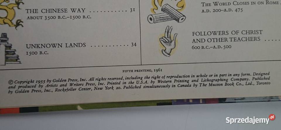 Książka The Golden History of the World twarda Książki dla dzieci Warszawa sprzedam