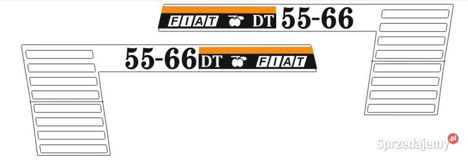 Naklejki na ciągnik FIAT 5566 DT Kamionna