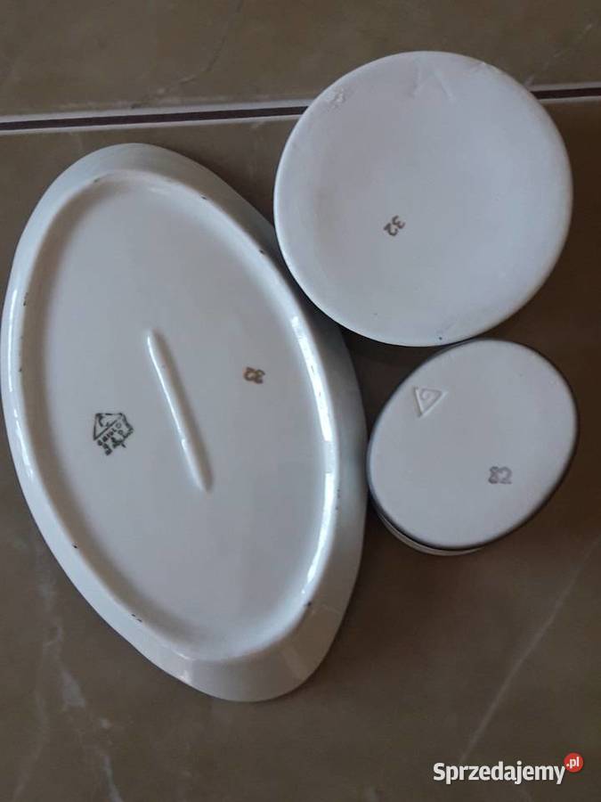 Ćmielów zestaw karciany brydzowy palacza lata 60