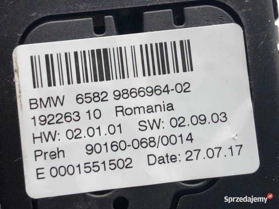 PANEL STEROWANIA RADIA IDRIVE BMW F34 9866964