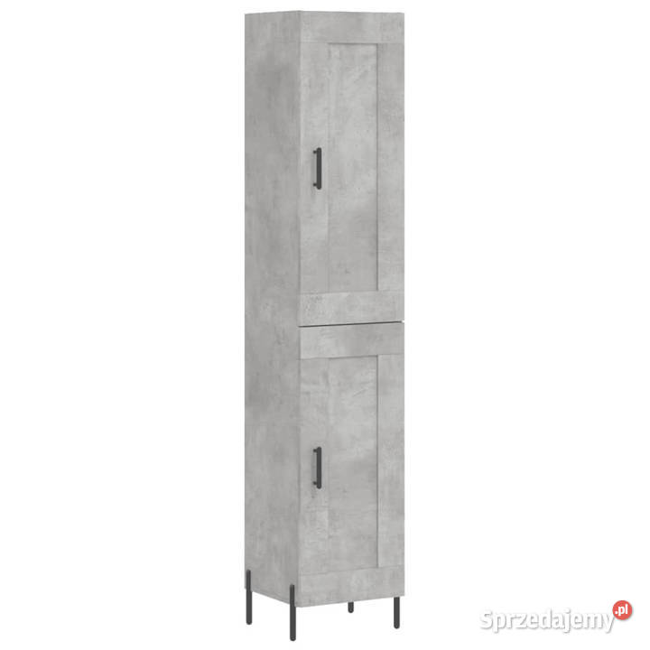 Wysoka szafka szarość betonu 345x34x180 mazowieckie sprzedam