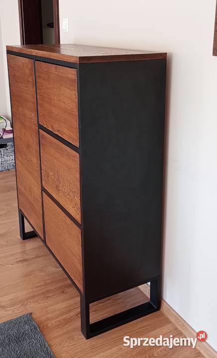 Komoda loft industrialna drewno metal