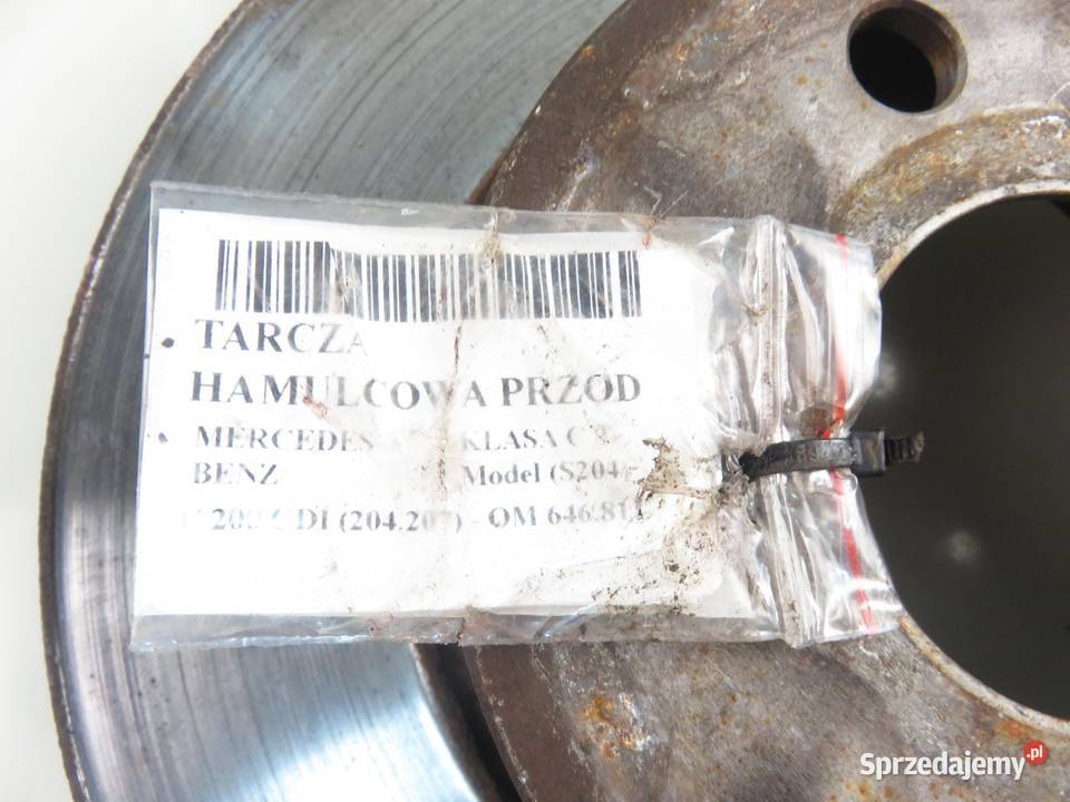 TARCZE HAMULCOWE PRZÓD MERCEDES 204 200 CDI