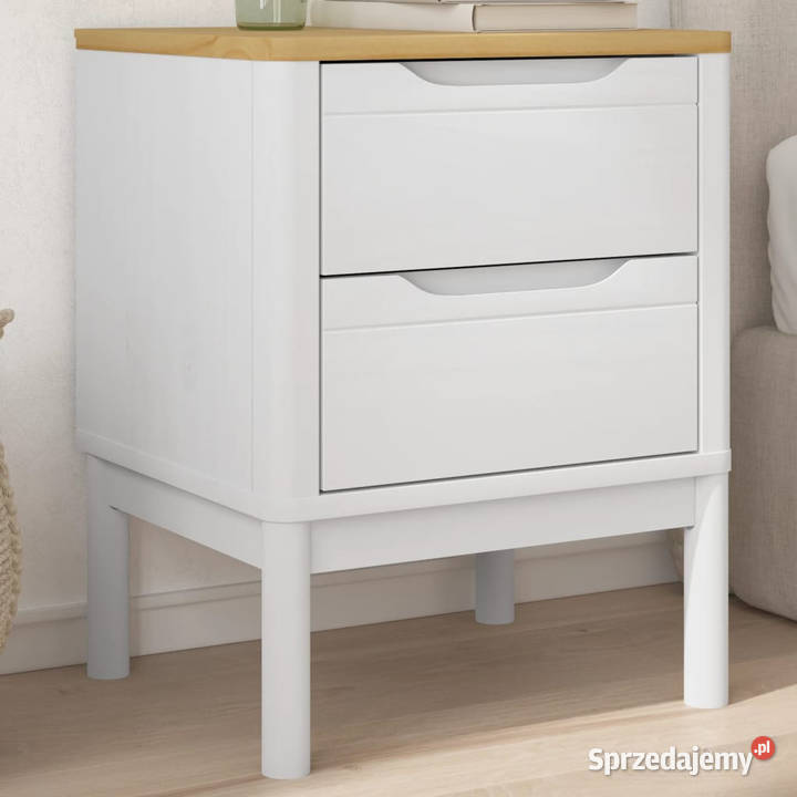 Szafka nocna FLORO biała 45x39x57 lite drewno Warszawa
