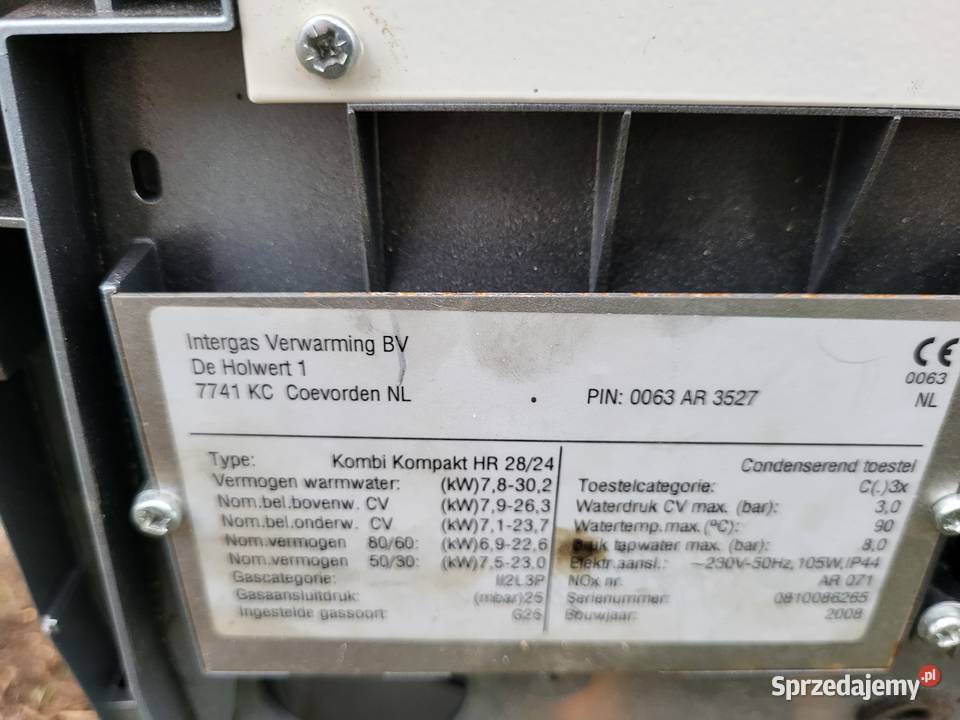 Piec gazowy ACV Intergas Kombi Kompakt HR części Kotły i Piece CO Kraków