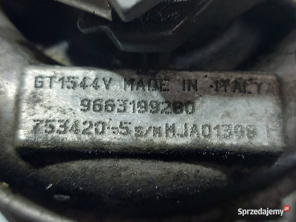 MAZDA 3 PEUGEOT FORD 16 CITD Y6 7M5Q6007FB 110 osobowe Turbosprężarki Kielce