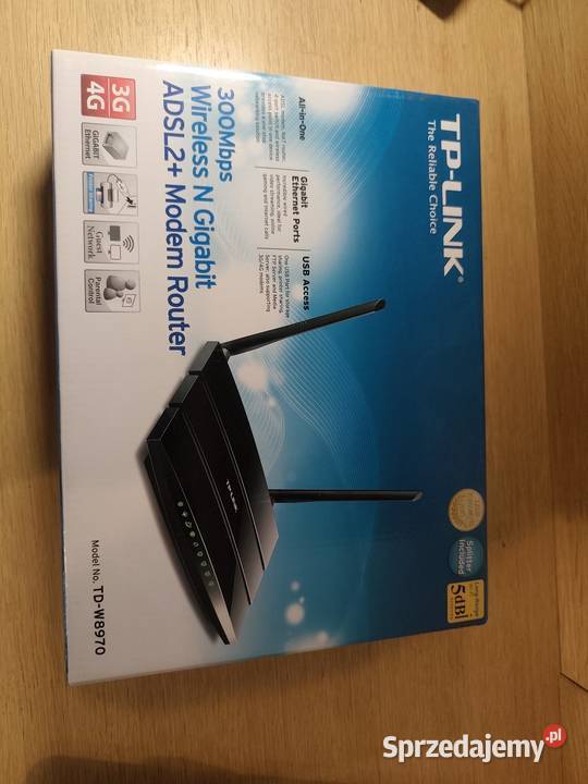 Router TPLINK TDW8970 ADSL2 modem wifi USB Rzeszów