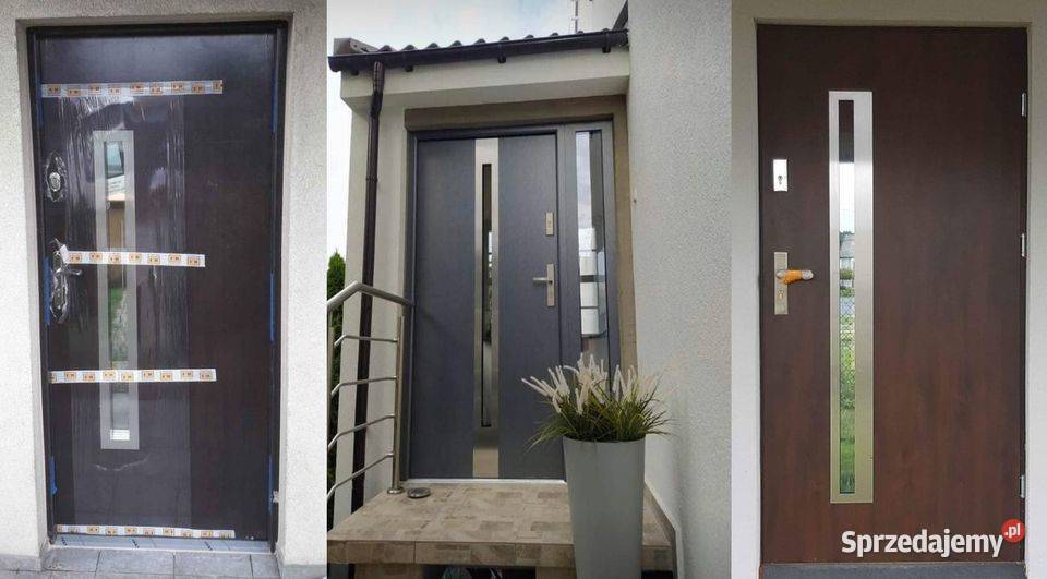 Drzwi zewnętrzne drewniane i metalowe OCIEPLONE łódzkie Piotrków Trybunalski sprzedam