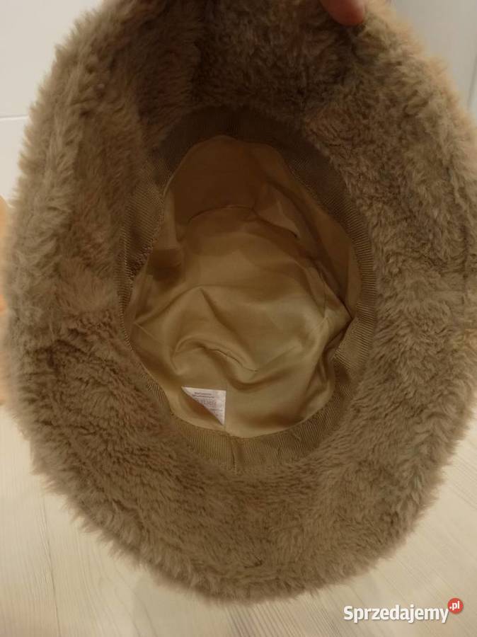 Czapka Kapelusz Bucket Futrzana Sztuczne Futro Łomża