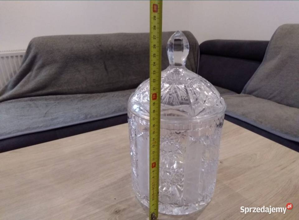Kryształowa Bomboniera Kryształowy Pojemnik Na Radom