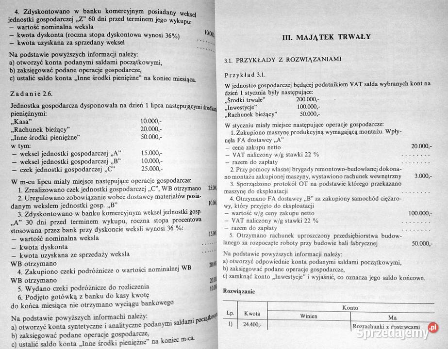 Księgowość Z Sobczak L Chomiuk W Janik