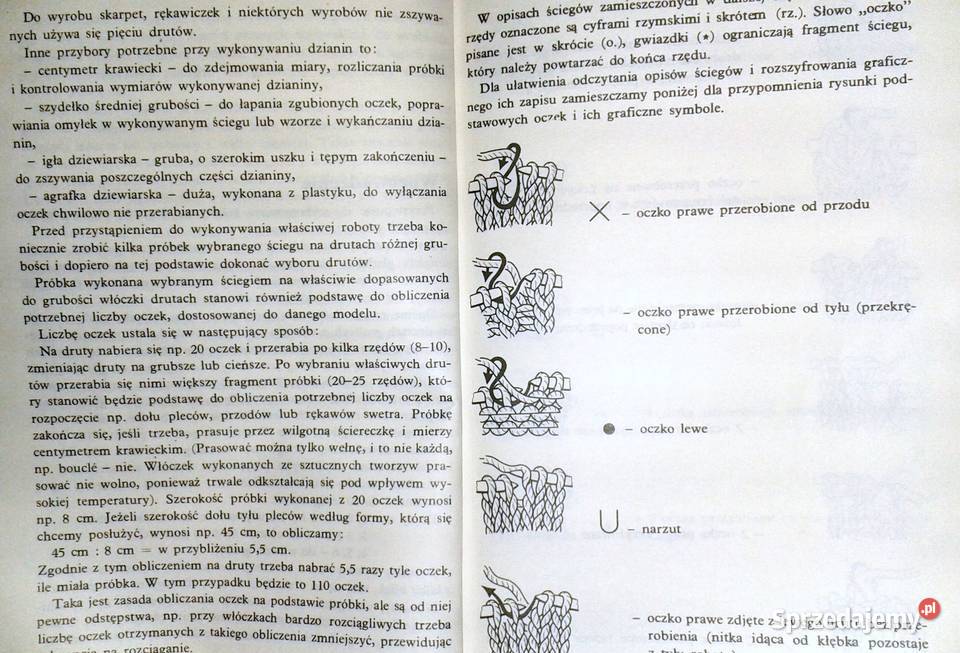 Ściegi na drutach Hanna Grykałowska Rok wydania 1988 Pozostałe Pozostałe Chełm