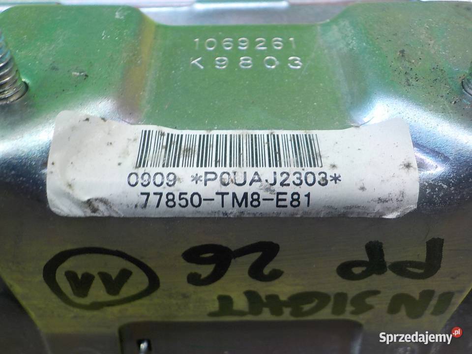 HONDA INSIGHT II 09r 5D AIRBAG poduszka pasazera