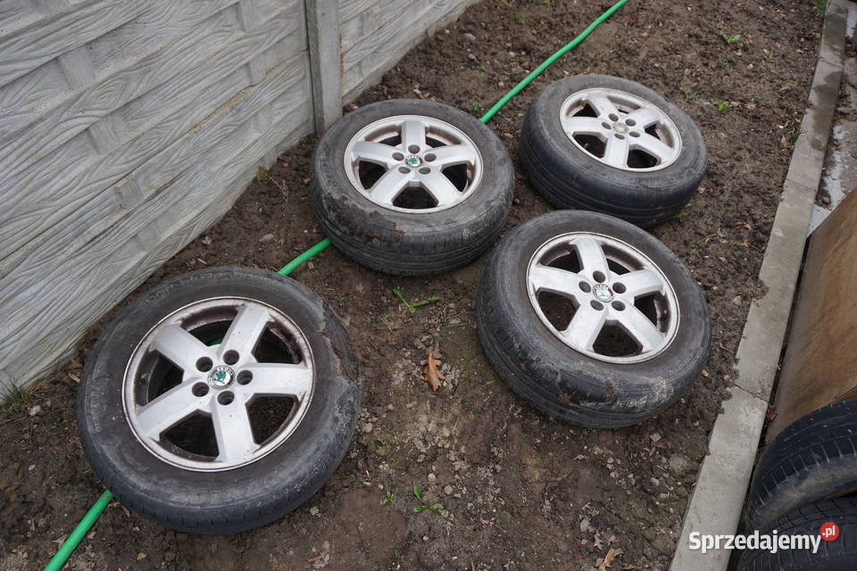 koła aluminiowe SKODA 5x100 octavia opony letnie Radom sprzedam