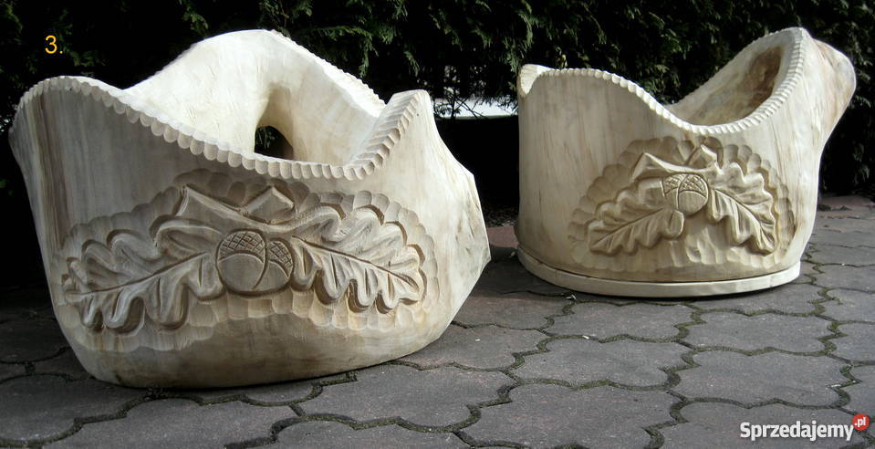 Wiadra drewniane do studni dekoracja ogrodu śląskie Żywiec