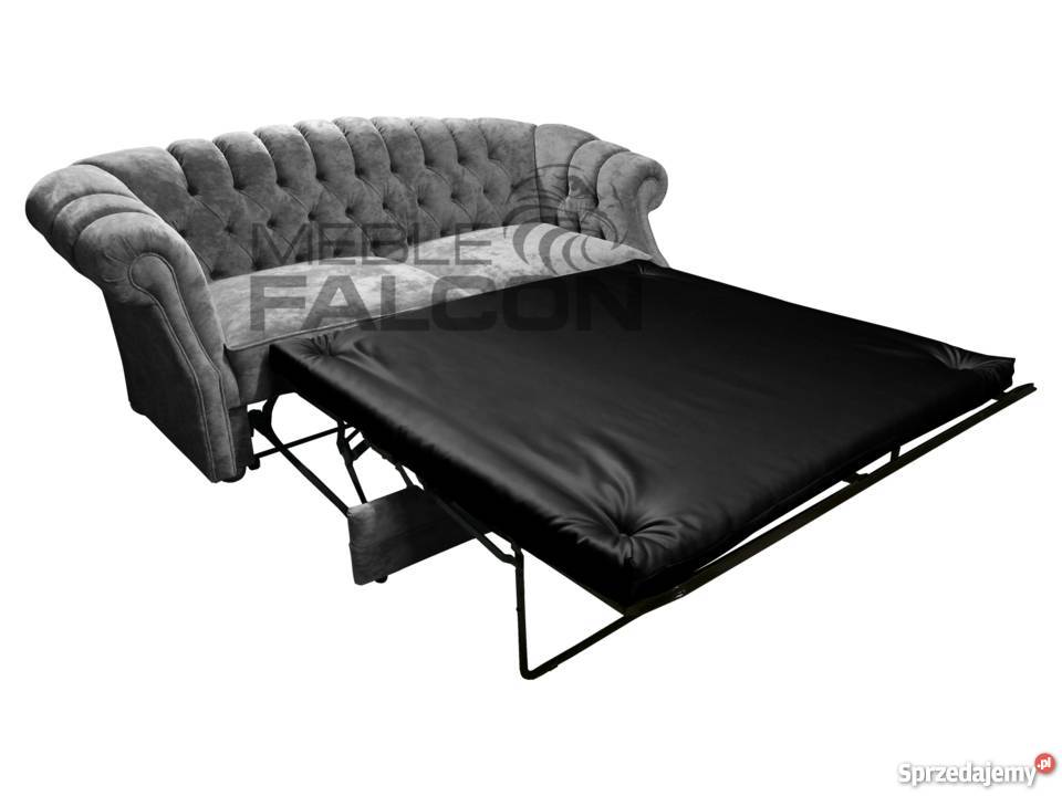 Pikowana sofa chesterfield Melford f spania Warszawa