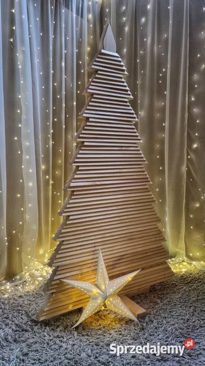 Choinka drewniana ekologiczna naturalne drzewko Kalety