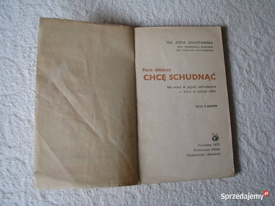 Panie doktorze chcę schudnąć Zofia Zawistowska