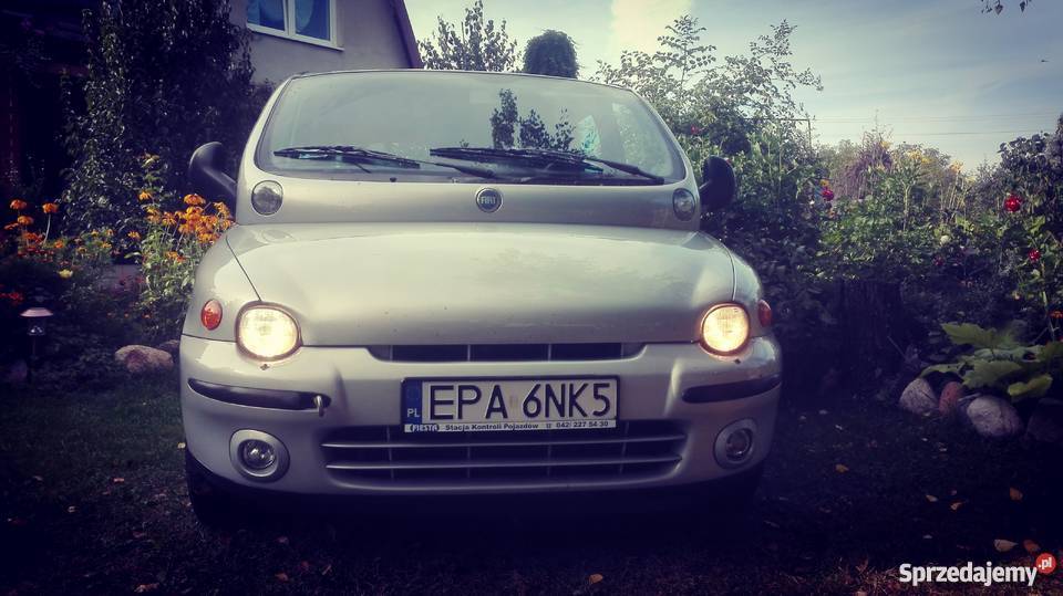 Fiat Multipla 19 JTD ZADBANY 6 OSOBOWY aluminiowe felgi Samochody osobowe łódzkie Ksawerów