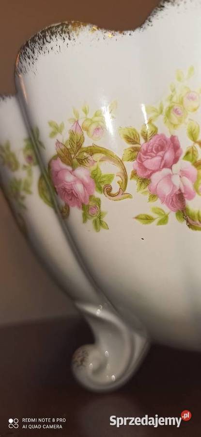 Patera duża falista krawędź kanelowana złocona Antyki, Sztuka, Kolekcje Gdańsk