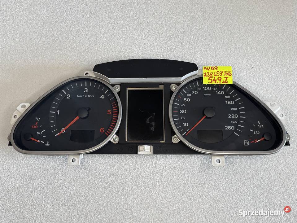 LICZNIK ZEGARY PRĘDKOŚCIOMIERZ Audi A6 C6 20 TDI