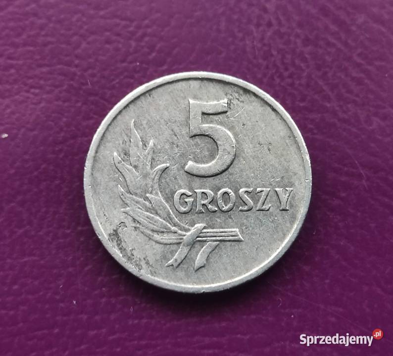 Moneta z PRLu 5 groszy 1963 r Ładna i rzadka Pruszków sprzedam
