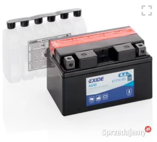 Akumulator motocyklowy EXIDE ETZ10BS YTZ10BS 12V Układ elektryczny, zapłon