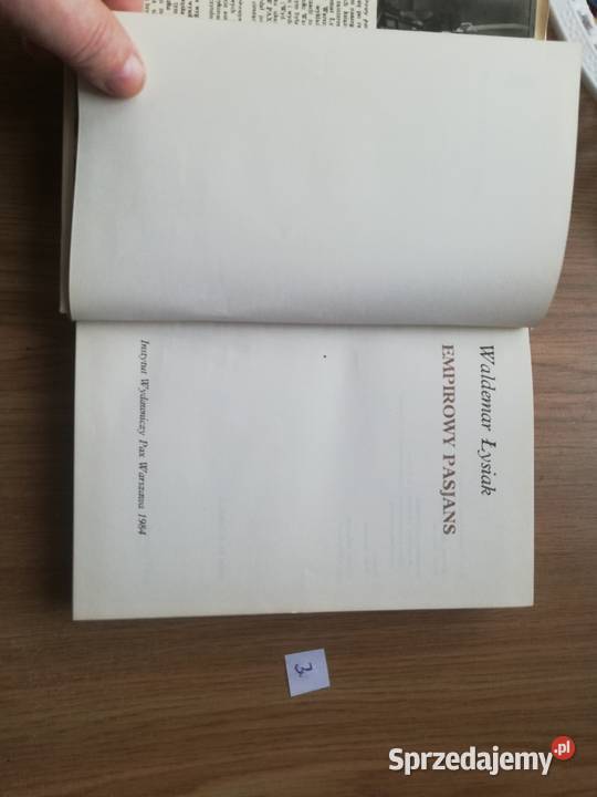 Waldemar Łysiak Empirowy Pasjans 1984r mazowieckie