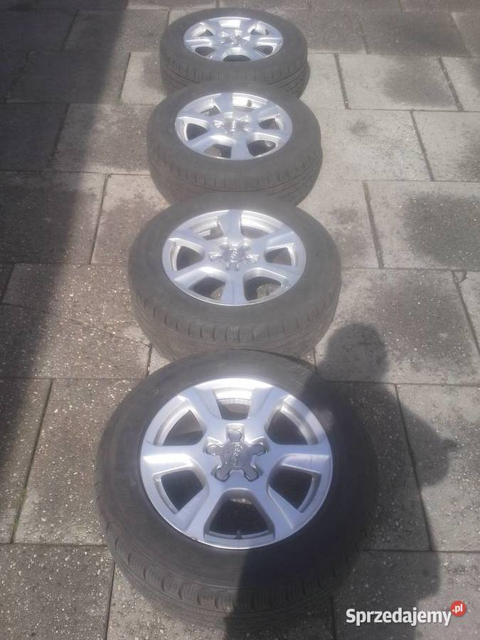 Audi A4 B8 komplet alumfelg z oponami 22555 R16 sprzedam