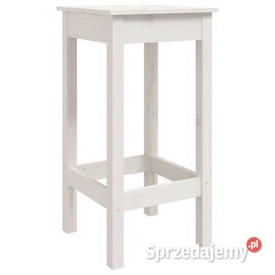 vidaXL Stołki barowe 2 białe 40x40x78 lite Warszawa