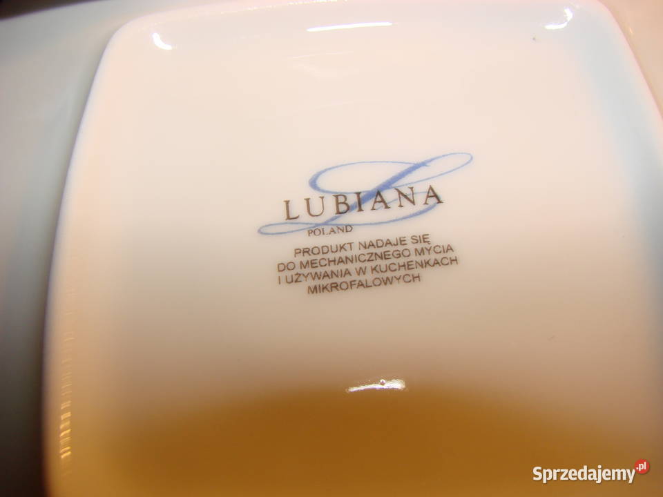 Lubiana porcelanowy spodek inny kolor Pruszcz Gdański