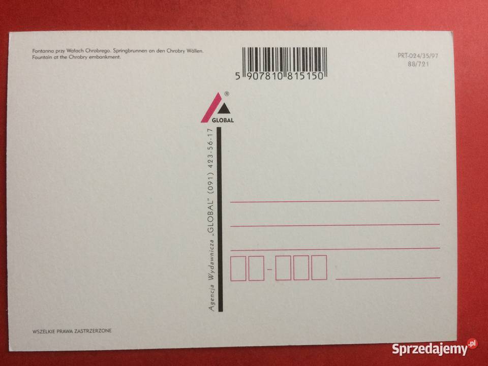 804 Widokówka Szczecin sprzedam