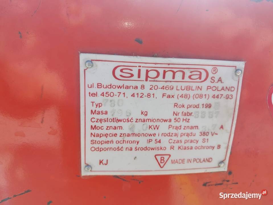 Gniotownik sipma H730 podkarpackie Kalników