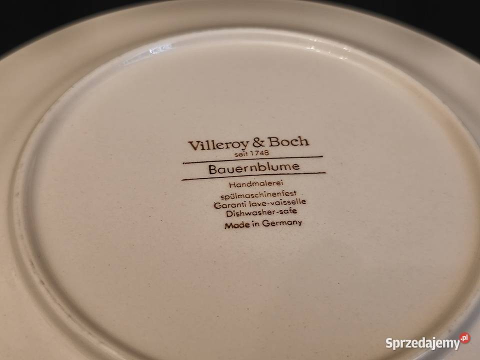 Talerz deserowy Villeroy Boch Bauernblume Chełm