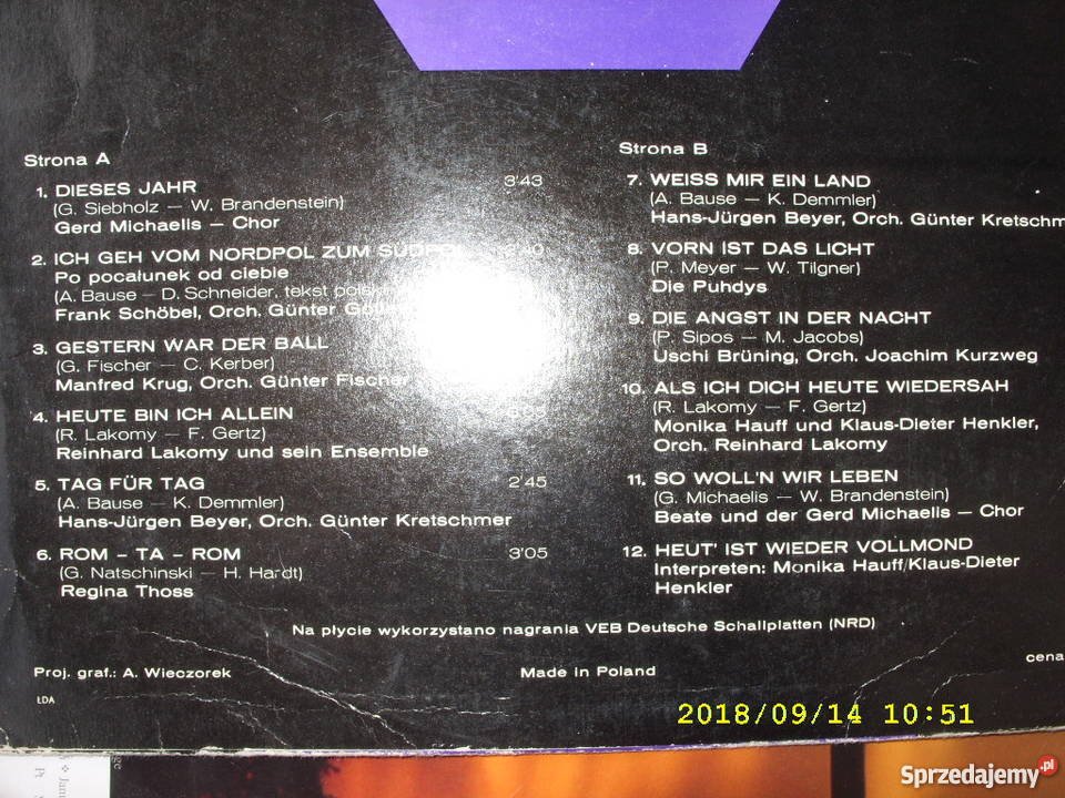 LP pop PRZEBOJE Z NRD Wołów