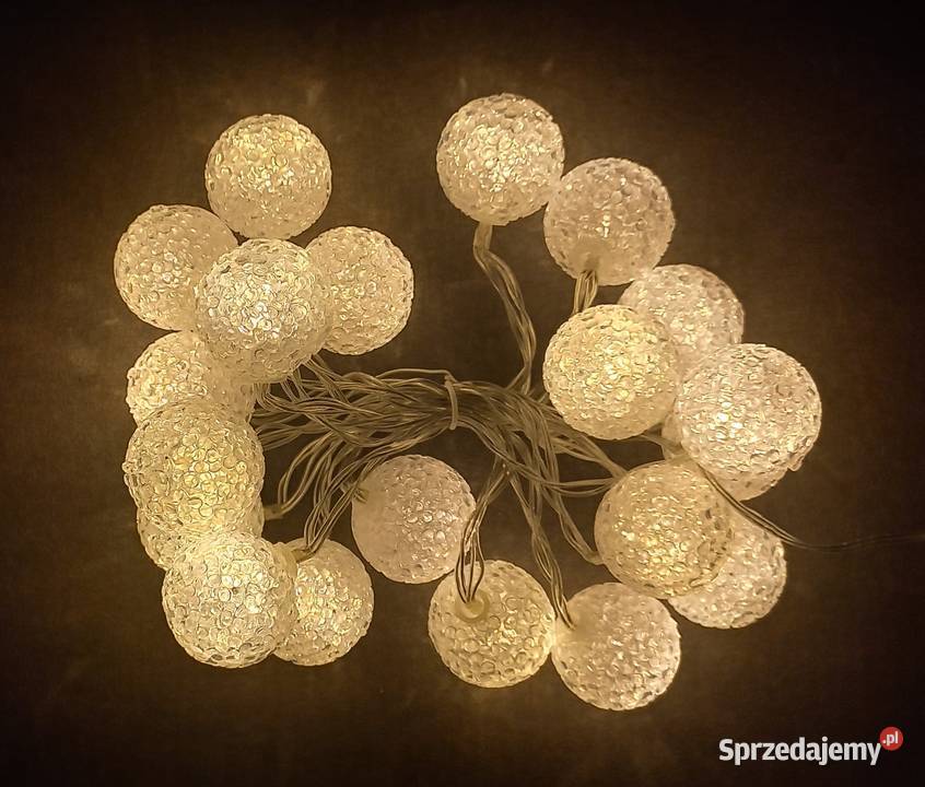 Kule dekoracyjne białe LED 20 x 6 Chrzanów