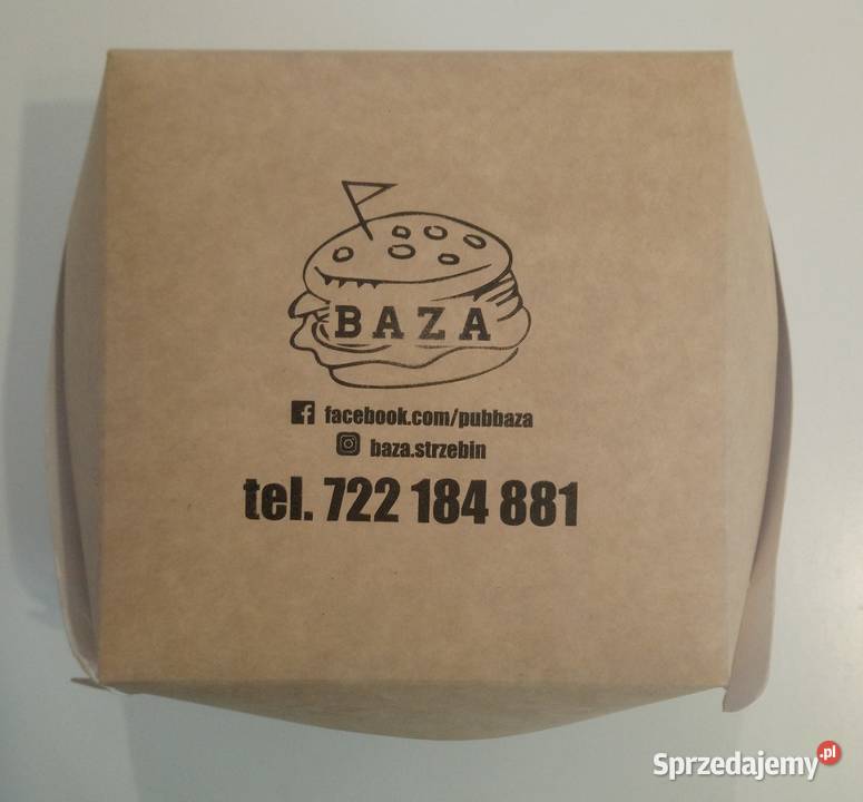 Boxy pudełka na hamburgery burgery eko sztuk z Lublin