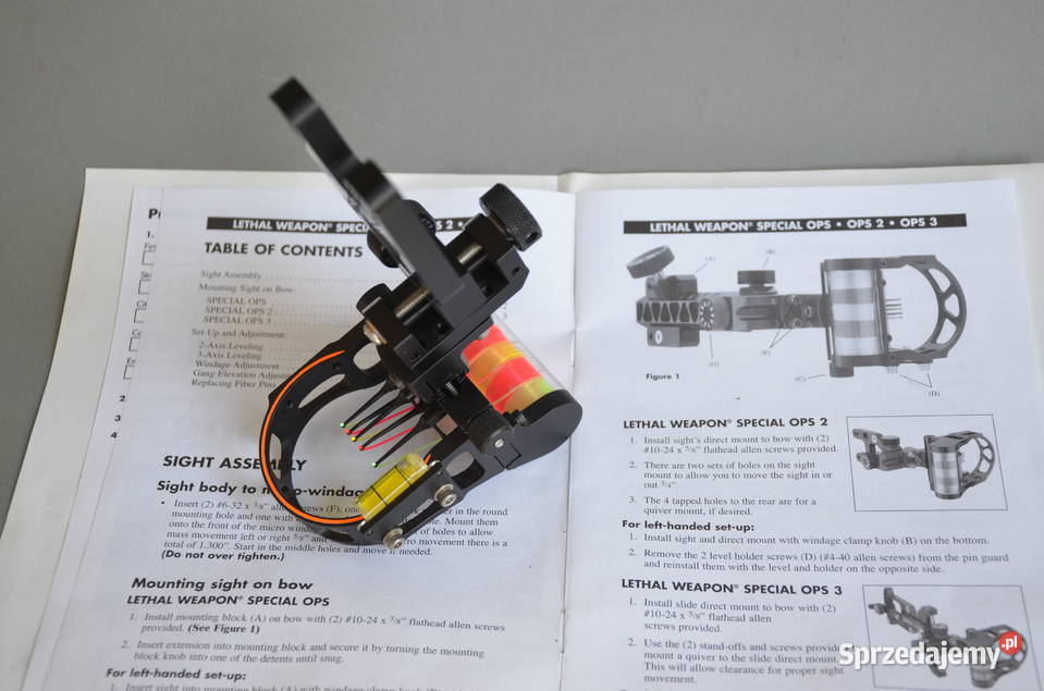 Celownik SureLoc Lethal Weapon OPS2 5 pin black Środa Wielkopolska