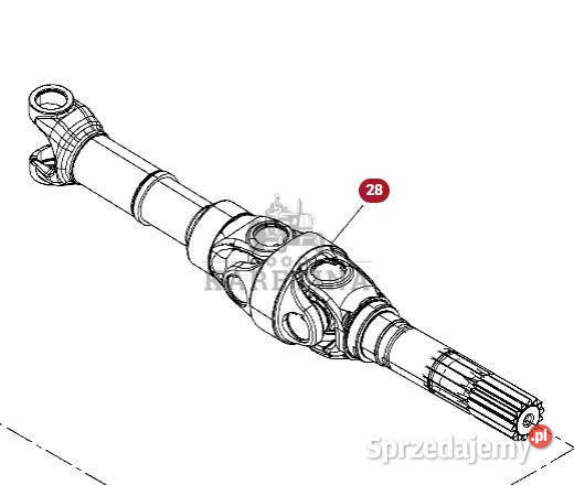 Fendt 930 933 936 939 942 GEN 7 Półoś Wał Jastrzębniki