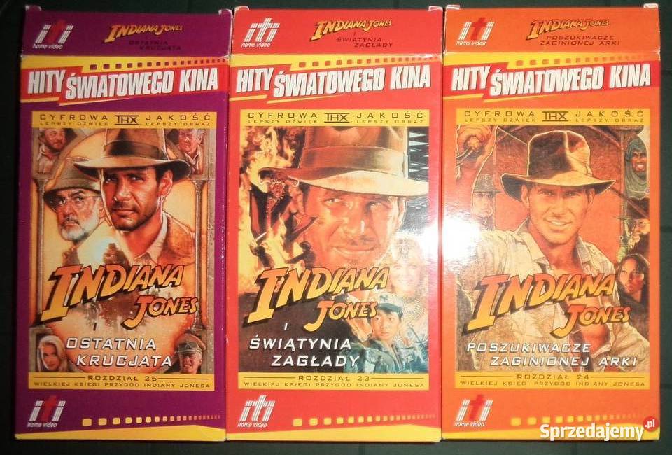 Indiana Jones 3 kasety VHS Harrison Ford wysyłka VHS