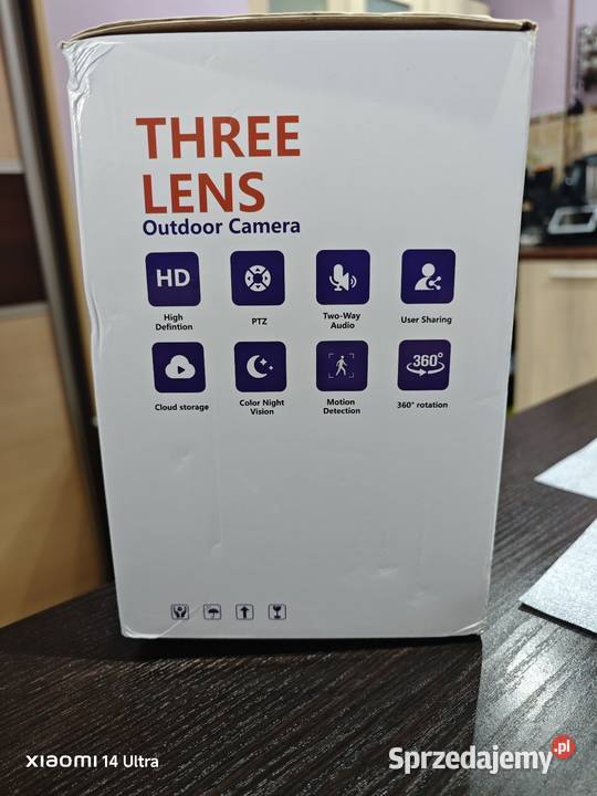 Kamera zewnętrzna 3 obiektywy