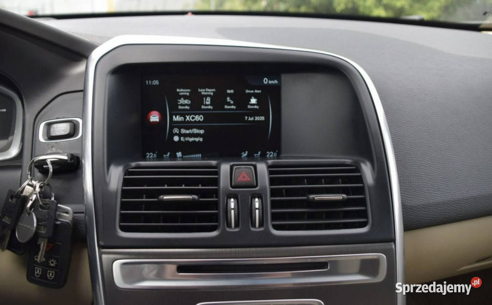 Volvo XC 60 20d4 181 Automat skóry ledy xenon czujnik zmierzchu pomorskie Gdańsk