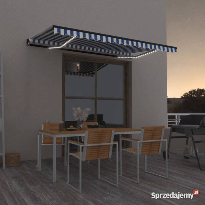 Ręcznie zwijana markiza z LED 450x350 Warszawa