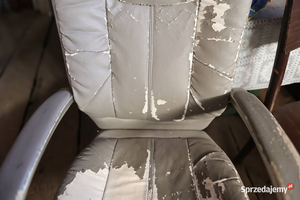 Fotel obrotowy skórzany do naprawy Stąporków