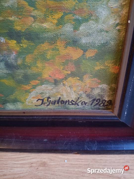 Obraz olejny z pieczątka