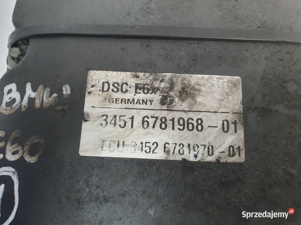 BMW E60 E61 POMPA ABS hamulcowa 6781968 lubelskie Rudka