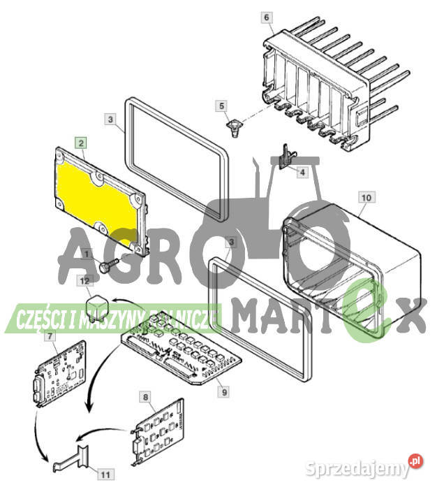 H142168 OBUDOWA DEKIEL JD Wichrów