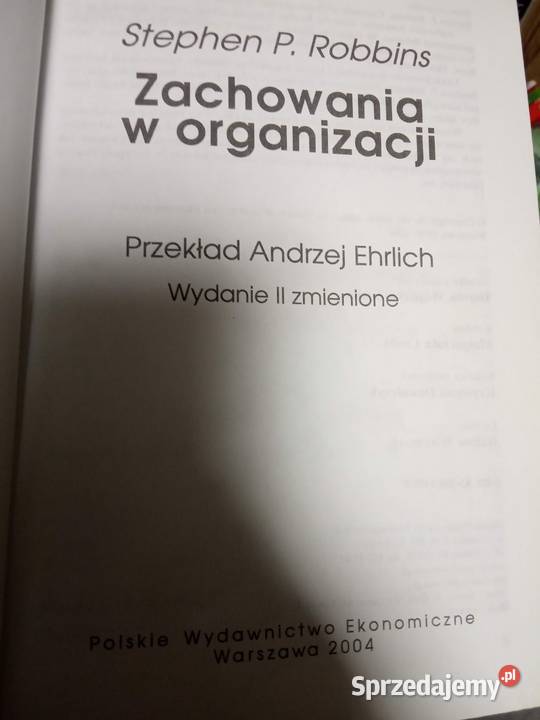 Zachowania w organizacji książki używane mazowieckie