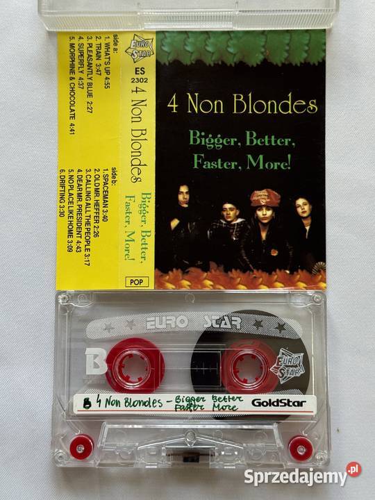 4 non blondesbigger better faster morekaseta MC kaseta Lublin
